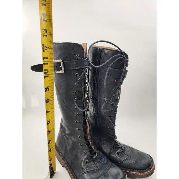 Patrizia PePe boots Blue EU 34 US 4 - Picture 8 of 11